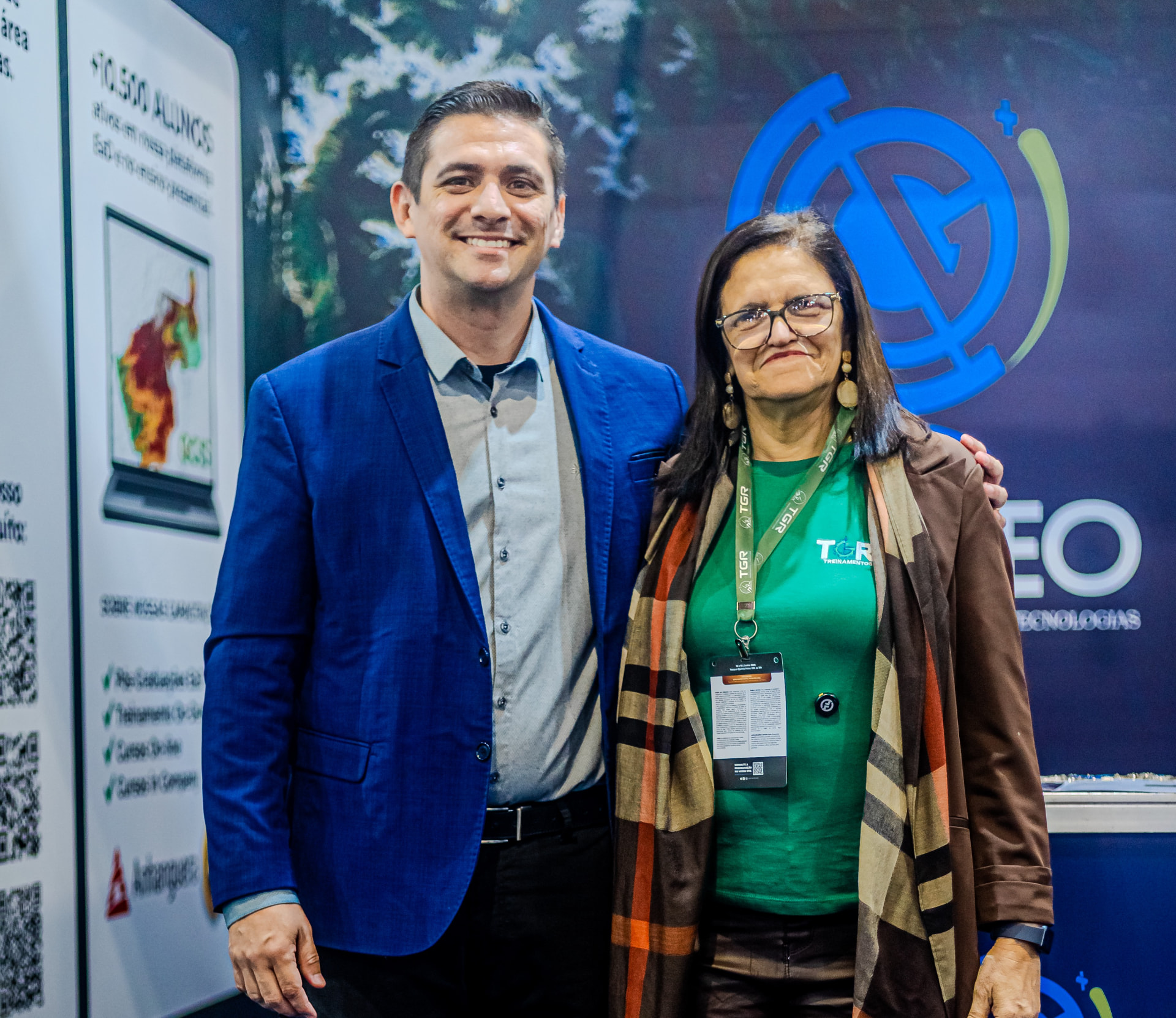 Anderson Medeiros e Margarete Maria, da TGR Treinamentos